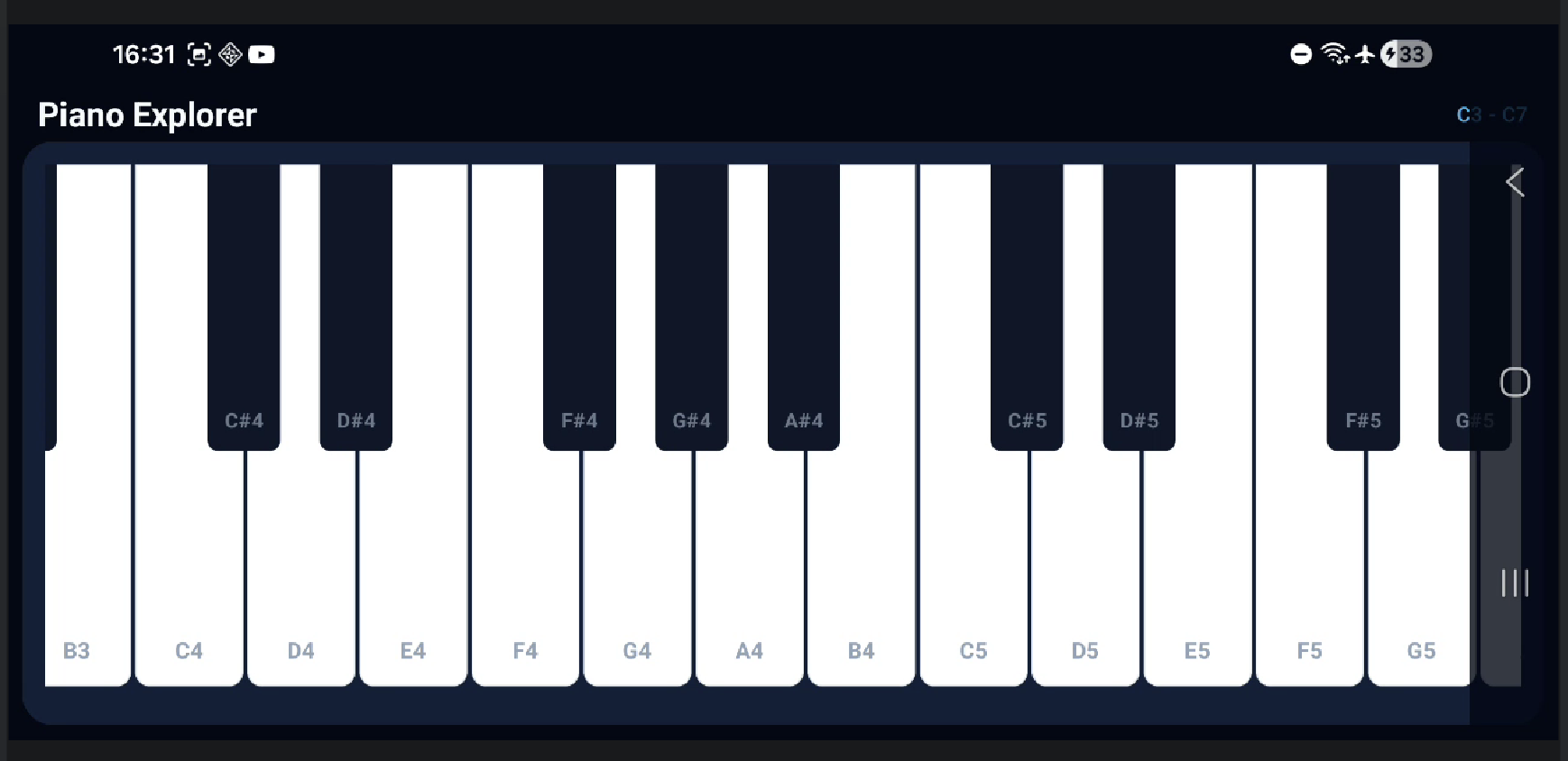 Landscape Piano Mode