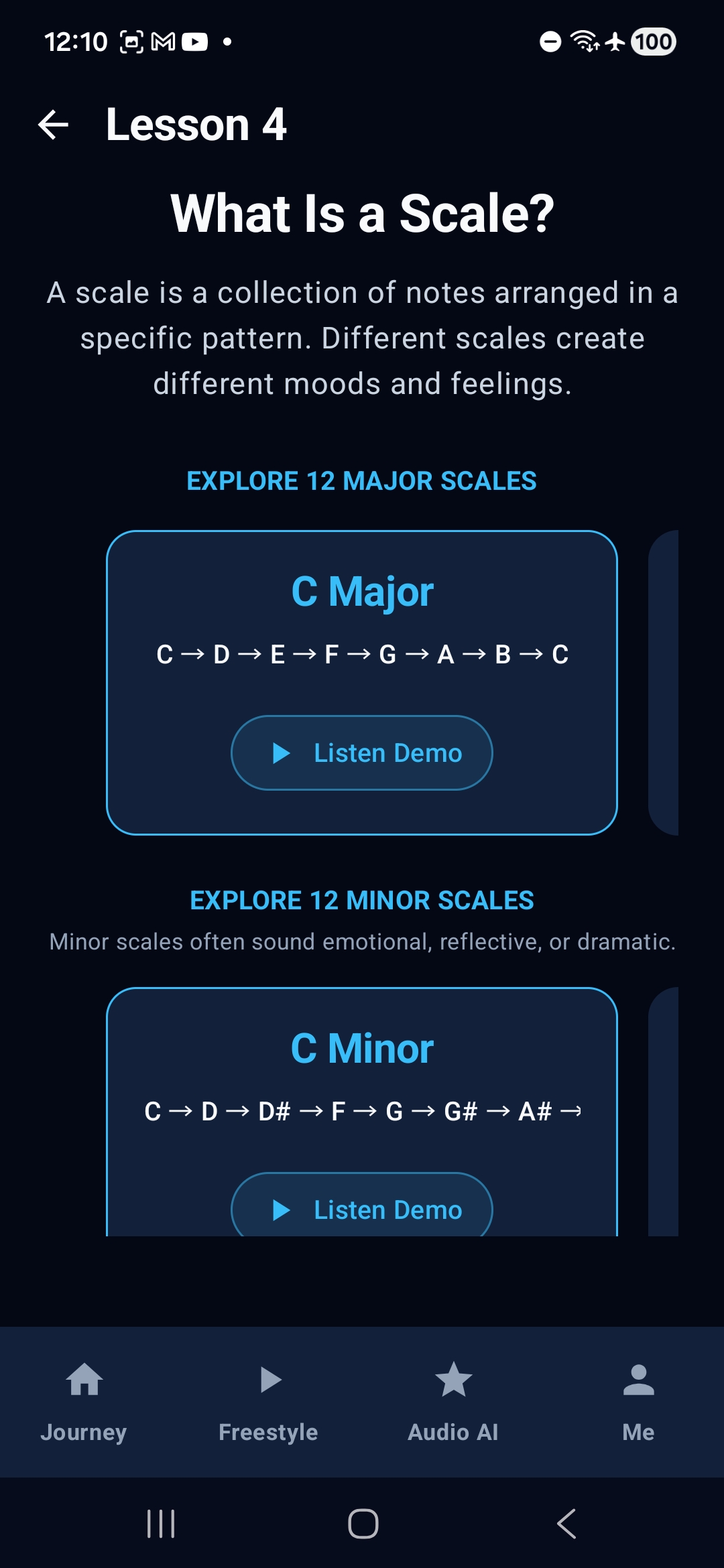 Interactive Learn Tab