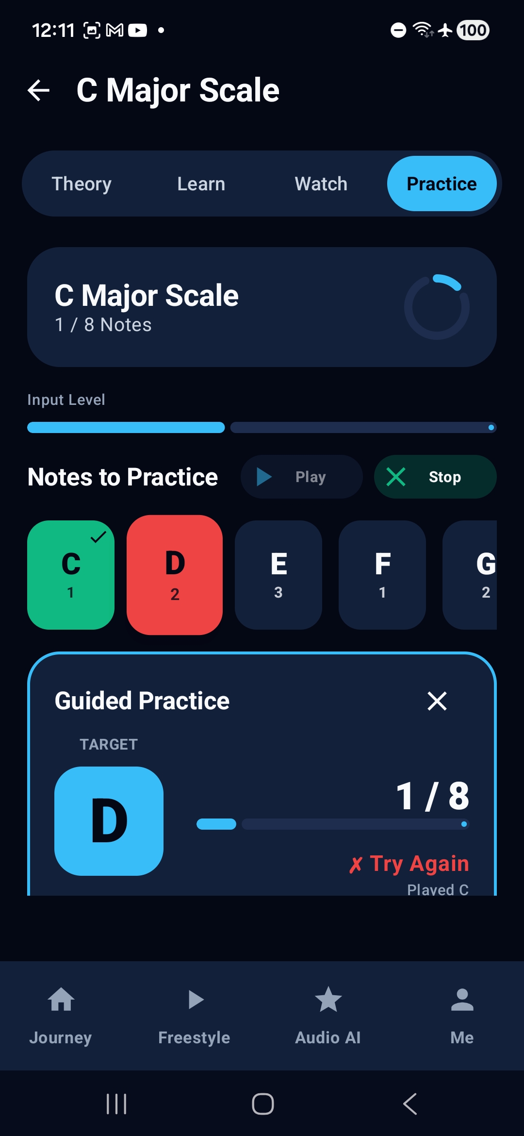 Guided Practice Screen